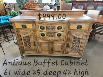 Antique Buffet Cabinet We are located at 2811 East Bell road. Another Time Around Furniture.