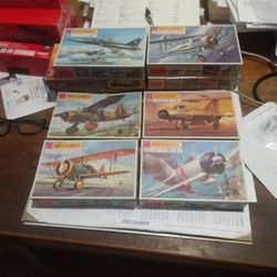 Matchbox 1-72 Scale, 10 Planes 1972 Yr.