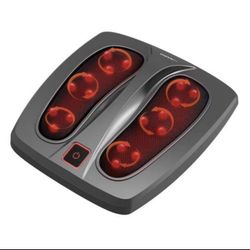 Foot Massager with Heat, Shiatsu Heated Electric Kneading Foot Massager Machine for Plantar Fasciitis, Built-in Infrared Heat Function and Power Cord 
