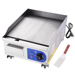 NEW 1500W - 14” Countertop Electric Griddle Flat Top for Commercial Restaurant