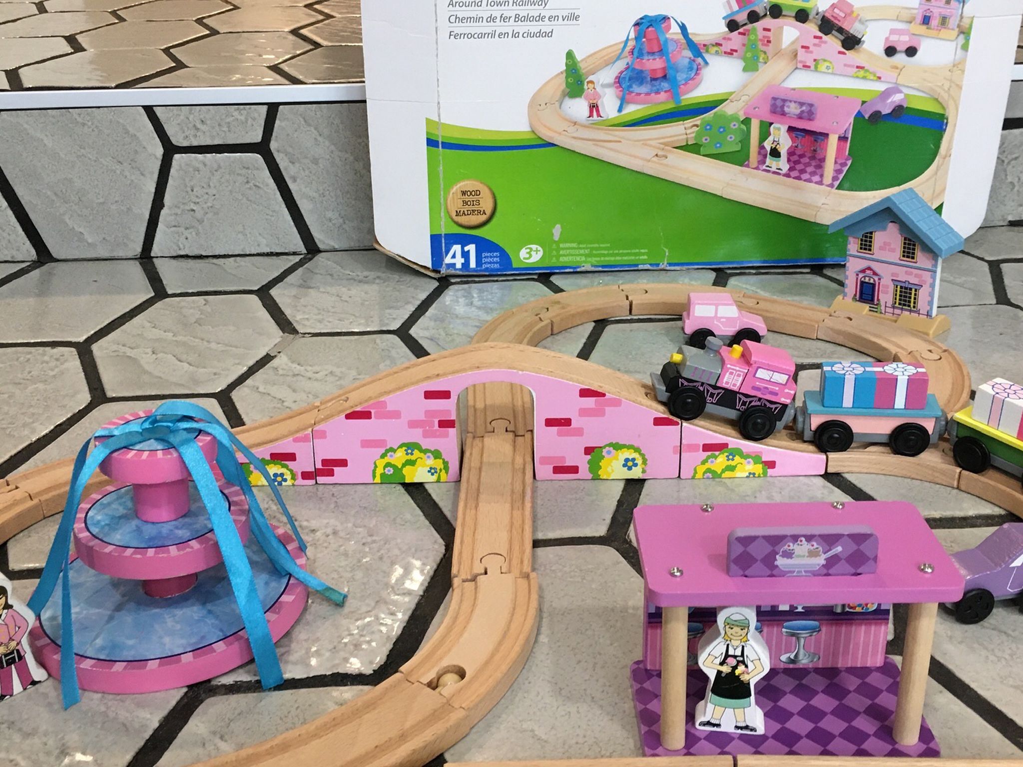 Imaginarium Express Around Town Railway Pink Train Set