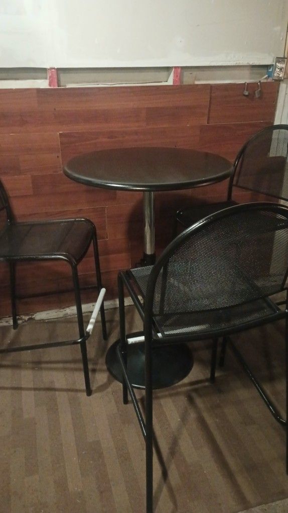 Adjustable Steel Bistro Table