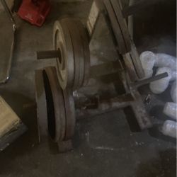 Weights And Bench Rack (Bench included)
