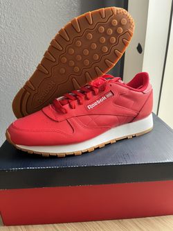 Reebok Classic Leather Shoes Red Men’s Size 10 (GY3601) – Brand New