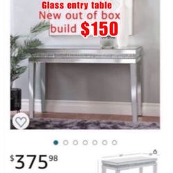 New Out Of Box Build Beautiful Table Entry/desk. /vanity $150east Palmdale 