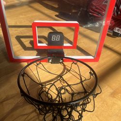     Mini Electronic Basketball Hoop w/ Scoreboard