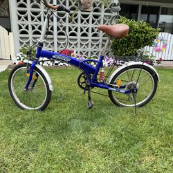 Blue Citizen Folding Bike