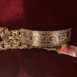 New Gold Plated Chino Bracelet Size 9”