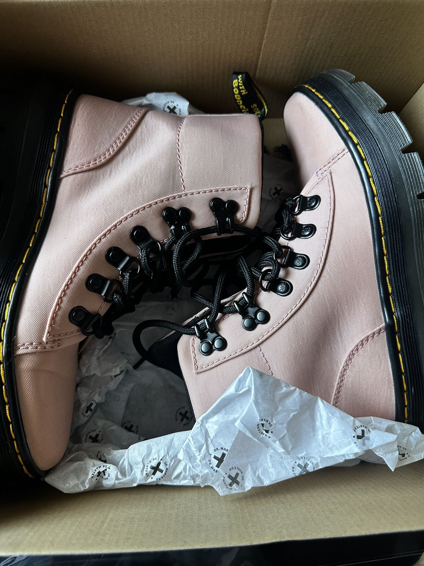 Pink Women’s Dr.Marten Boots Size 5