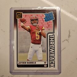 Jayden Daniels Rated Rookie Donruss Commanders Football Sports Card