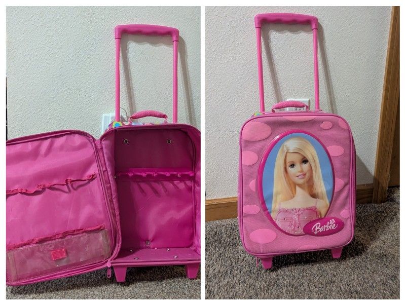 Barbie-themed Doll Storage Suitcase