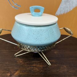 Vintage Fondue Pot And Warmer