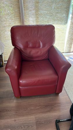 Red Leather Recliner