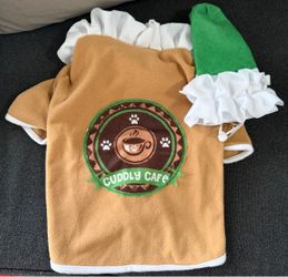 Cuddly Cafe Cappuccino Dog Costume Size M