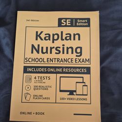 Kaplan Nursing school entrance exam study guide 2nd Edition.