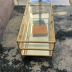 3 Tier Bronze With Mirror Coffee Table West Elm