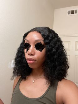 NEW 12 inch curly glueless wig