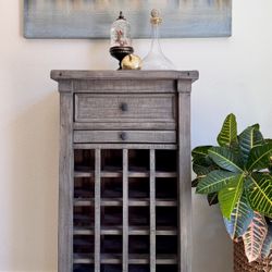 Rustic Reclaimed wood wine rack stand
