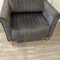 Living Room Grey Couch