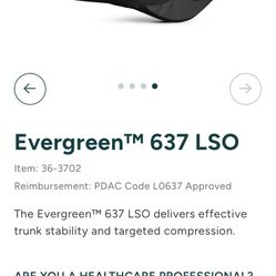 Evergreen LSO Back Brace