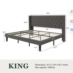 King Bed Frame And Mattress