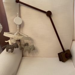 Potterybarn Dog Knit Musical Crib Mobile With Arm