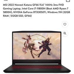 Msi Katana Gaming Laptop