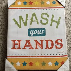 NEW canvas art - 16x20 - kids bathroom