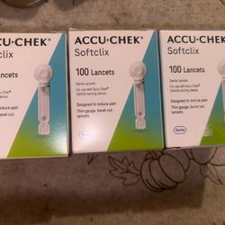 Accu-Check Softclix Lancets boxes 100 Lancets/Box Exp 9/30/2029