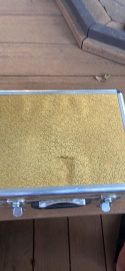 Gold Textured Hard Case with Latches