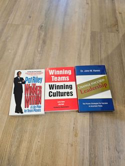 Leadership & Team Building 3 Book Bundle Pat Riley Winning Teams