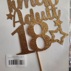 18 Cake Topper