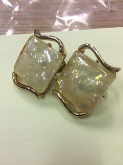 Vintage clip ons- Coro-Weiss