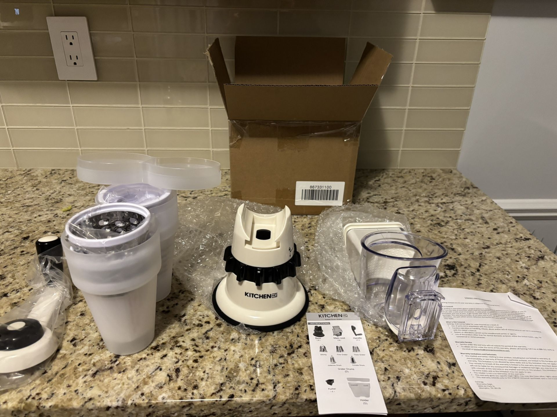 Brand New Kitchen Speed Drum Grater . Priced To Sell