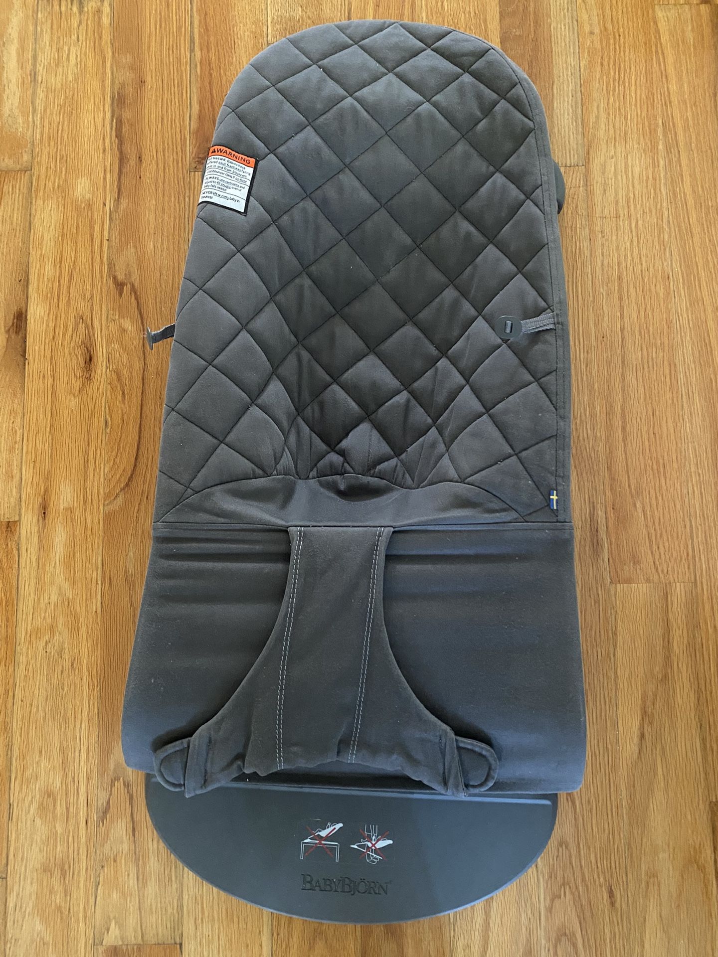 BabyBjörn Bouncer Bliss, Dark gray, Woven, Petal Quilt