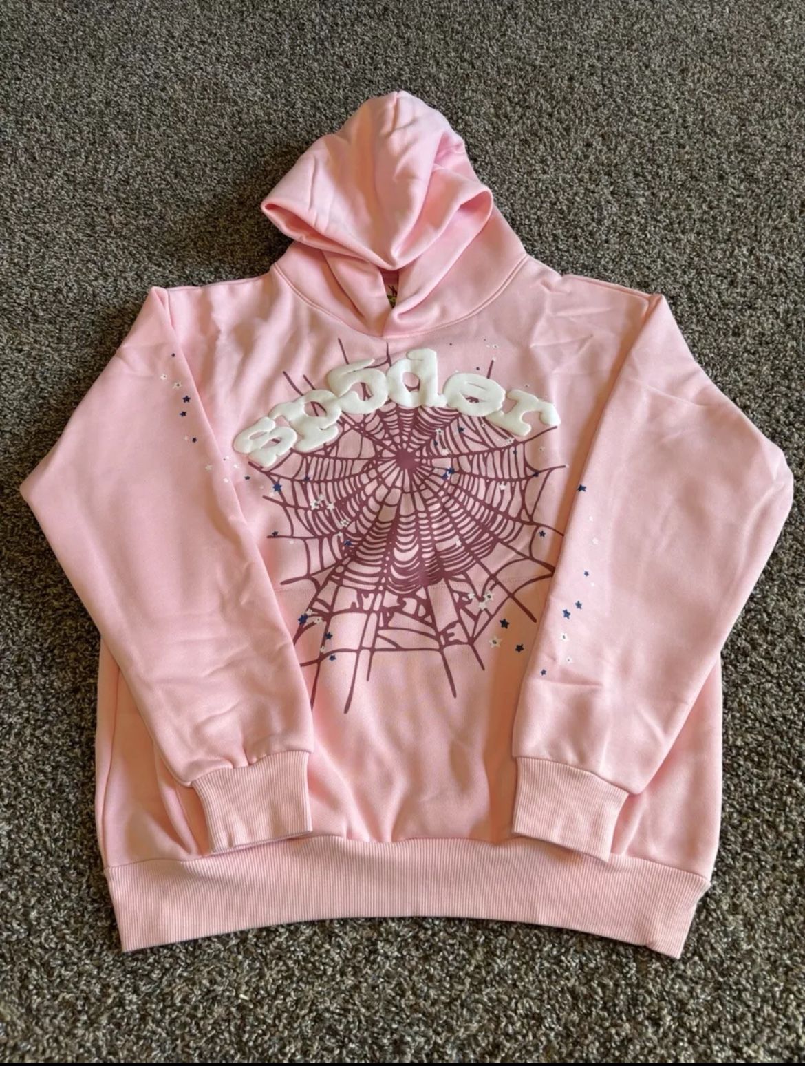 Young Thug x SpiderWorldwide Pink And Brown Sp5der Hoodie