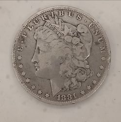 1881 p Morgan Silver Dollar