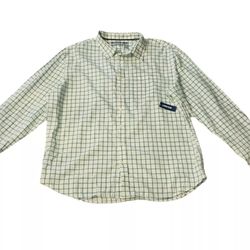 Old Navy Classic Shirt Size XXL Men's Green Blue White Checks  Button Down