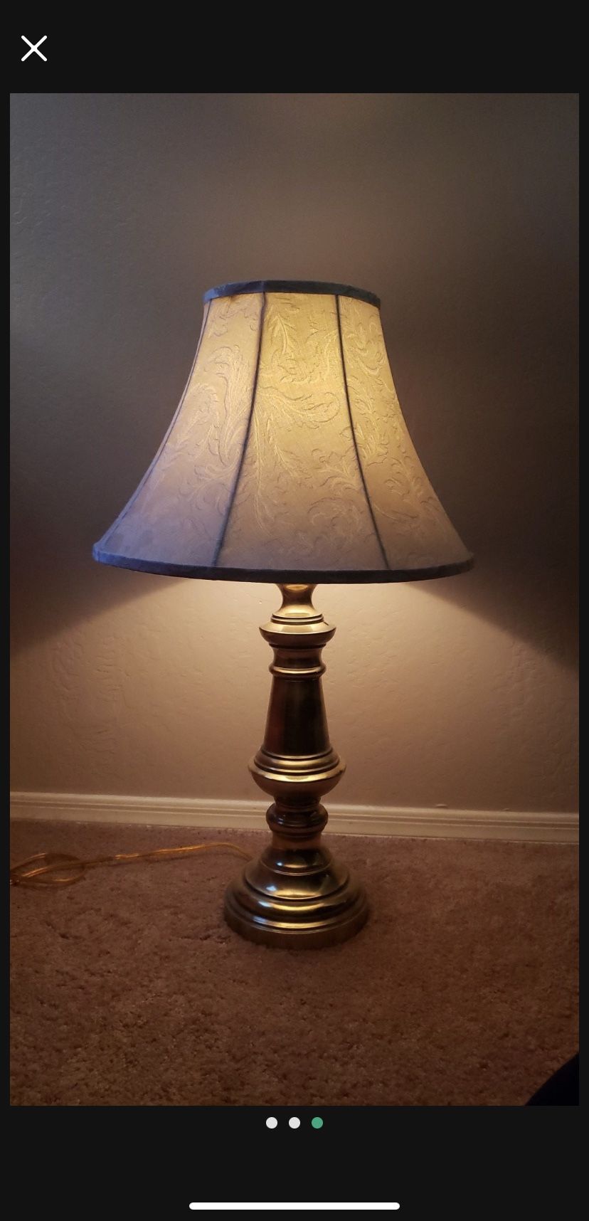 Brass Touch Activated Lamp Set for Sale in Glendale, AZ OfferUp