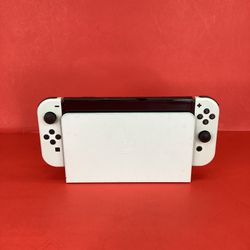 Nintendo Switch OLED 128GB White w/ Dock And Charger