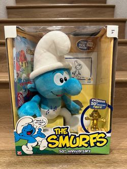 The Smurfs 50th Anniversary Boxed Plush Set Collector's Edition