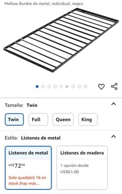 Mellow Bunkie de metal, individual, negro