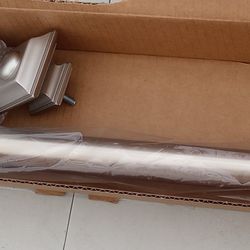 New Ivilon Drapery Treatment Window Curtain Rod - Square Design 1 1/8 Rod. 28 to 48 Inch. Satin Nickel
.