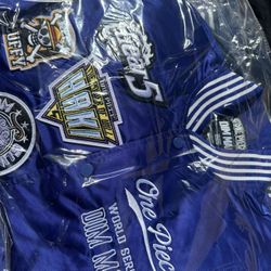 One Piece - GEAR FIVE BASEBALL JACKET - ROYAL BLUE  