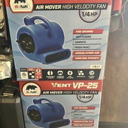 2 Brand New B-air Vp 25 Air Mover Fans