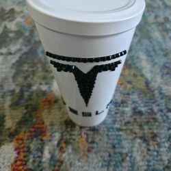 Tesla, Tumbler, White Cup Waterproof Hot N Cold 