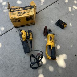 Dewalt 20v Grinder/and Dewal Sander 