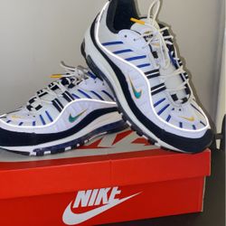 AIR MAX 98 ( White , Teal , Nebula )