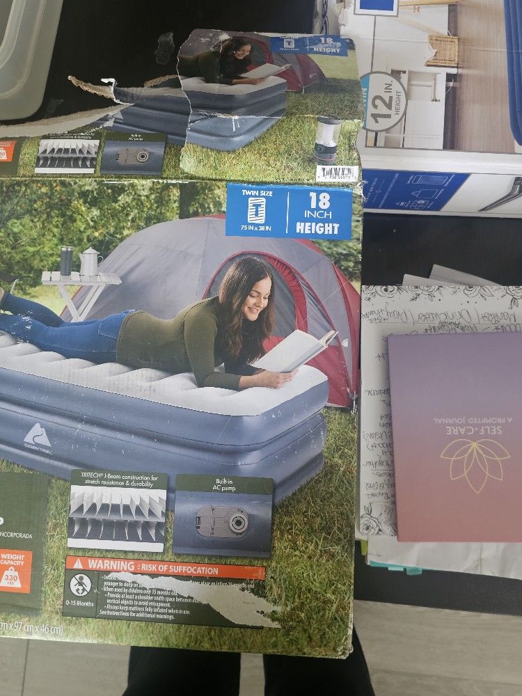 Ozark Twin Sized Air Mattress, 18in