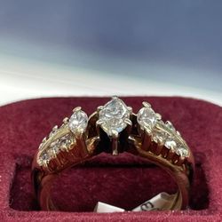 14K Yellow Gold Diamond Ring